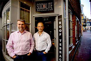 Socialite co-Founders Adam Elliott and Barry Vera 