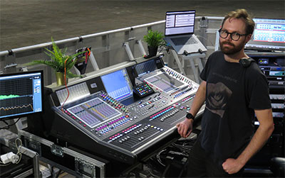 FOH engineer Will Donbavand