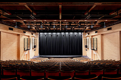 The Main Hall auditorium at Le Préau Normandy