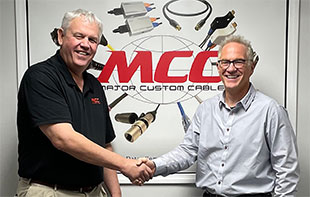 Clark Hurrell, President of Major Custom Cable, and Peter Milbery, President of Neutrik Americas 