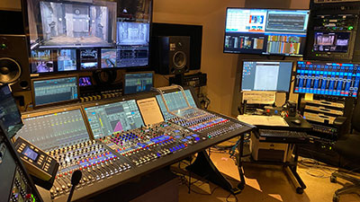 San Francisco Opera Sound Booth with Lawo mc2 56 MkIII