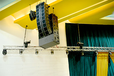 L-Acoustics Kara, Kiva II and KS28 in Love of Christ Generation’s main auditorium.