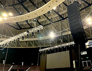 Rigging the WPL system at Norfolk Waterfront Jazz