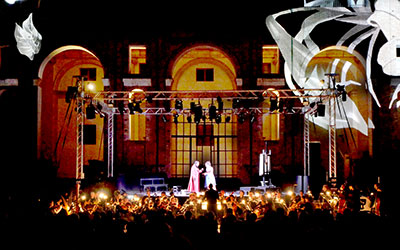 Notte d’Opera a Palazzo in the Palazzo Farnese courtyard