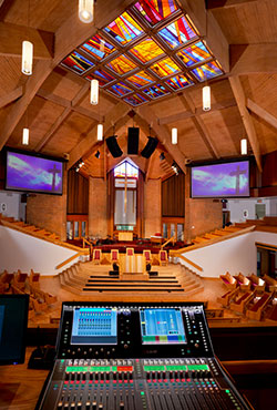 A&H mixing in the Antioch Baptist Church sanctuary