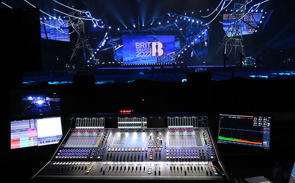 DiGiCo mixing for 2022 BRIT Awards