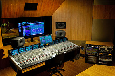 SSL Duality and 8361A monitors in Studio A
