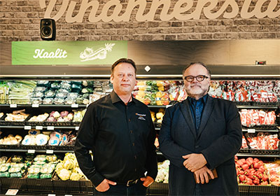Markus Ranne, Independent Store Merchant (left), and Eero Niskanen, Sevende Aromas’ Founder and CEO 