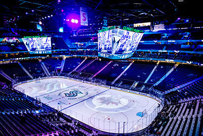 Seattle Kraken vs Vancouver Canucks at the newe arena (Pic: Climate Pledge Arena)