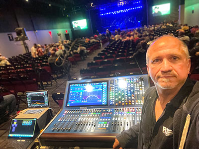 FOH engineer, Jim Roese at Midas Heritage HD96