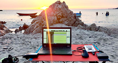 On-set music editor Victor Chaga relies on the DirectOut Prodigy.MP for location music recording and playback in Sardinia