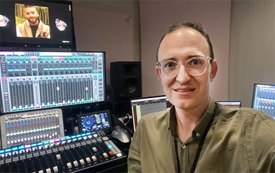 Broadcast engineer Fabrizio Piazzini