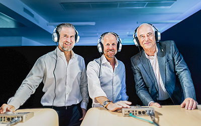 Ralf Oehl, Andreas Sennheiser and Claude Cellier