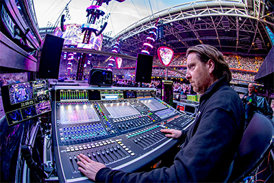 Chris Marsh mixes both FOH and monitors (Pic: Ralph Larmann)