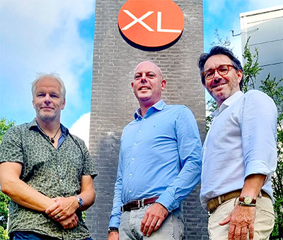 Walter van Zijl, Martijn Janssen and William van Druten of Audio XL