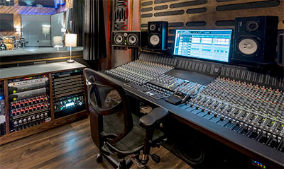 SSL Origin console at Atrium Audio 