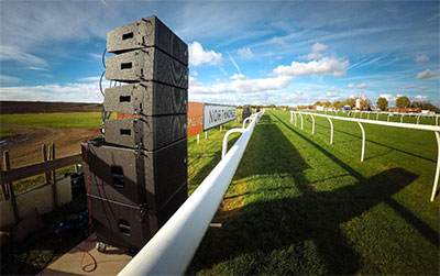 Sound Junkies' Wharfedale deployment at Huntingdon Racecourse