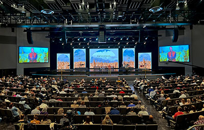 Worship service at the Healing Place Church in Baton Rouge