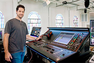 Trey Smith, the church’s sound engineer