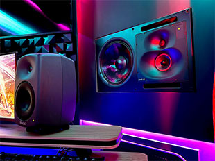 Sound Rush’s studio monitoring system features Genelec 1238, 7380 and 8040 models