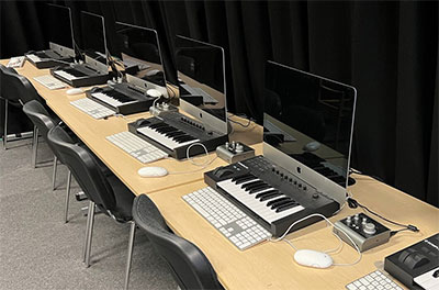 Music Production students on course with Audient