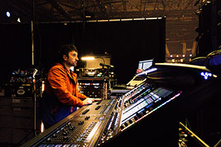 Monitor engineer, Jon Simcox