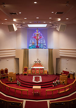 Mar Thoma Church of Dallas sanctuary (Pic: Brandon Jacob Photography)