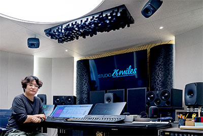 Sound Supervisor Wave Kim in Studio26’s 7.1.4 immersive room
