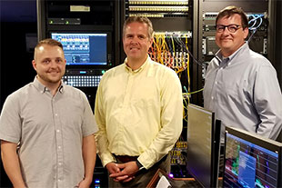Ben Cochran (Audio-Technica U.S. Engineering & Technology Advisor); Gary Dixon (Audio-Technica U.S. Director, Broadcast Business Development); and Brent Chamberlin (Audio-Technica U.S. Broadcast Sales Engineer)