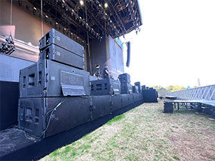 Subwoofer array on the Old Oak State