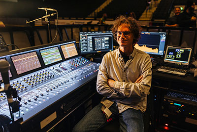 FOH engineer Barak Koren (Pic: Tom Martin)