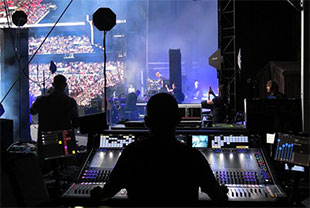 Monitor DiGiCo Quantum7 for Blur reunion