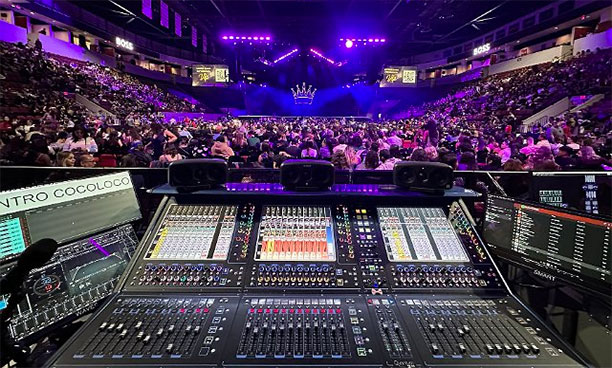 FOH mix position of Maluma’s Don Juan world tour