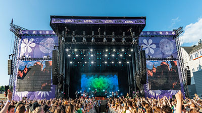 The Neon festival stage