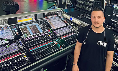 Michele Nicolino and DiGiCo Quantum7