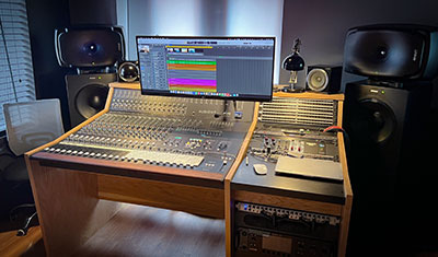 Audient ASP4816-HE mixing desk at Tileyard North