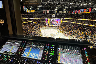 Bridgestone Arena has now added a new DiGiCo Quantum338 to its preexisting SD12-96 console pair