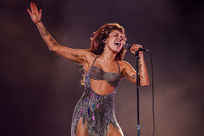 Miley Cyrus performs at the Grammy Awards in Los Angeles (Pic: John Shearer/Getty Images for The Recording Academy)