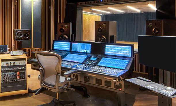 Deane Cameron Recording Studio with SSL System T S500 console