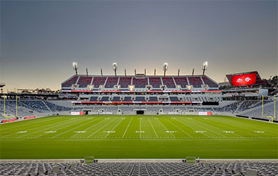 The 35,000-seat Snapdragon Stadium 