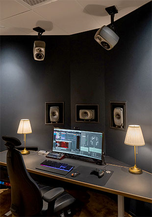 The main 7.1.4 Atmos studio at Ubisoft Stockholm