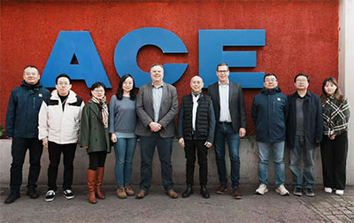 A&H staff on a visit to ACE's Beijing HQ