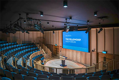 The Fellowship Auditorium at Bletchley Park chooses L-Acoustics A series speakers for high speech intelligibility