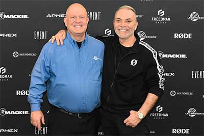 Lectrosonics President  Wes Herron and Røde founder Peter Freedman