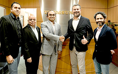 Ragesh C, Davis Varkey, Biju Thomas (Thomsun Trading), Fabrizio Bolzoni, Varun Jagger (Powersoft)