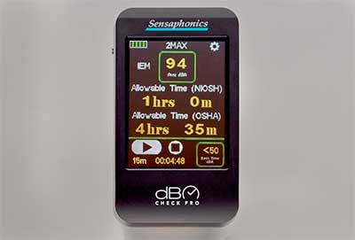 Sensaphonics dB Check Pro sound level analyser