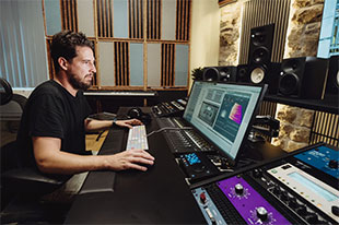 Studio owner, producer and sound engineer Attila Horváth