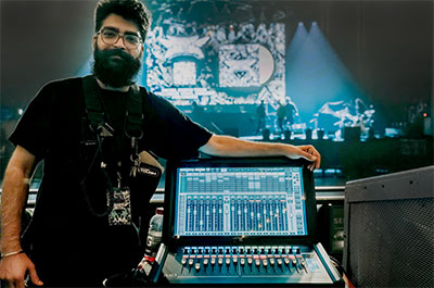Front-of-house engineer Sukhjeet Singh