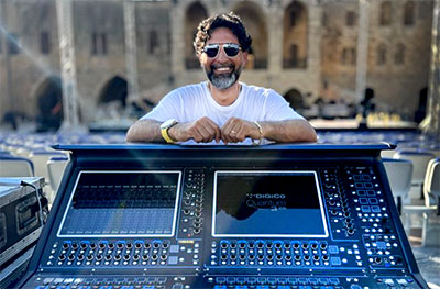 Sound On Stage Events MD and sound engineer Rawad Saad