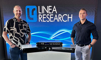 Audiosure's Greg Payne (Managing Director) and John Greaves (Technical Pre-Sales Manager)